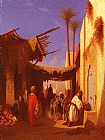 Street In Damascus and Street In Cairo A Pair of Painting (Pic 1)s by Charles Theodore Frere